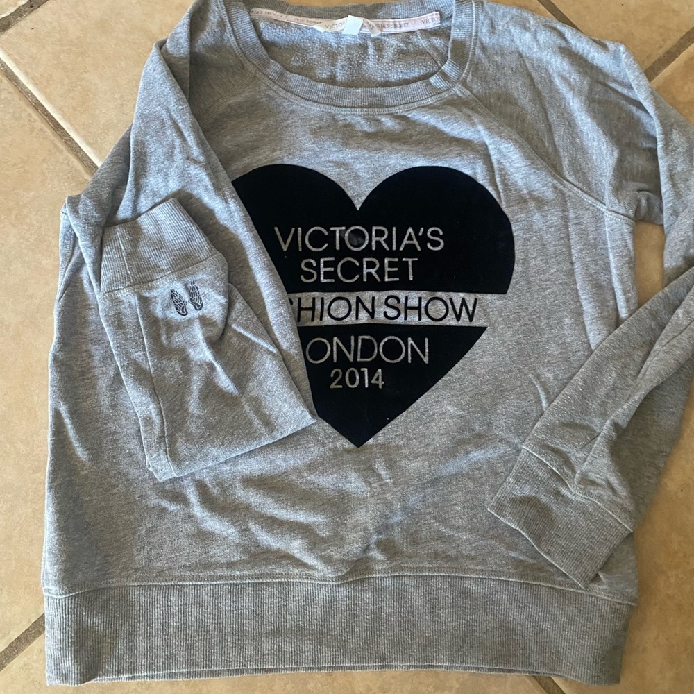 Gray Victoria secret sweatshirt
